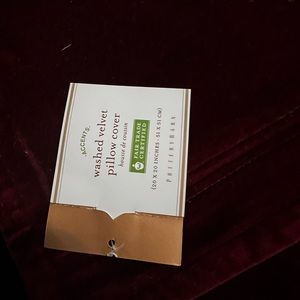 Pottery Barn Washed Velvet Pillow Cover